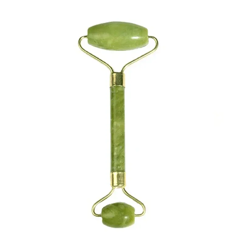 Miniatura: Jade Face Roller Guasha Scraping Board Set Double Heads Jade Stone Lift Body Sli