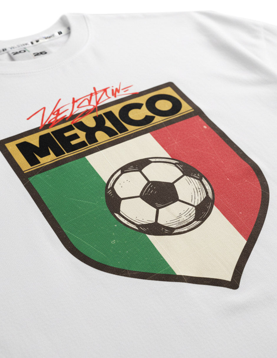 Miniatura: PLAYERA MEXICO white MUNDIAL by VELSTAINE ©