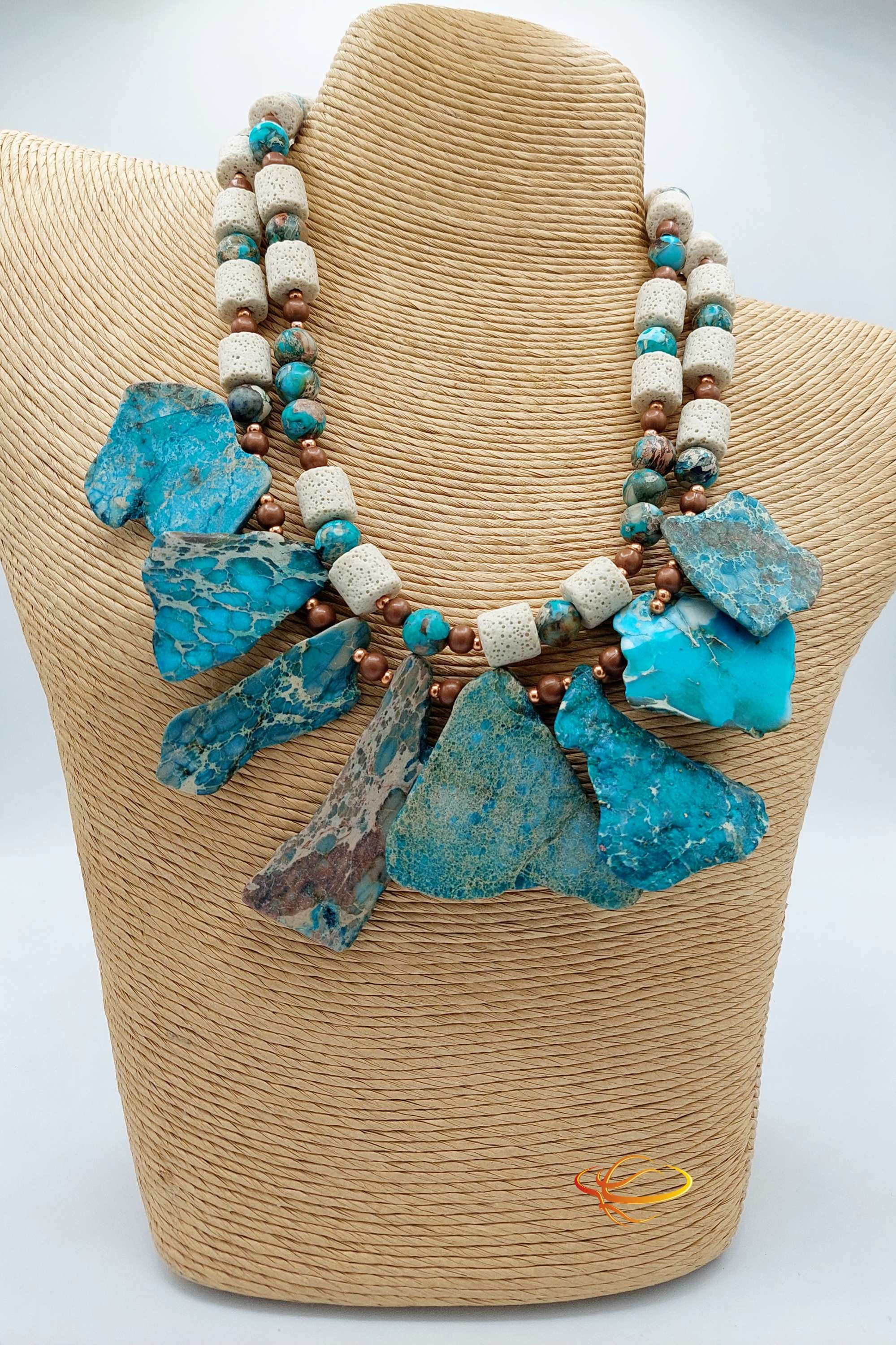 SEJn 'Lady Paradise' Gemstone Necklace a- $150 / b- $120