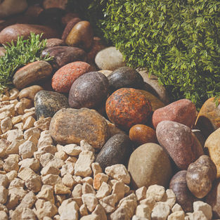 Several different types of stone all laid out
