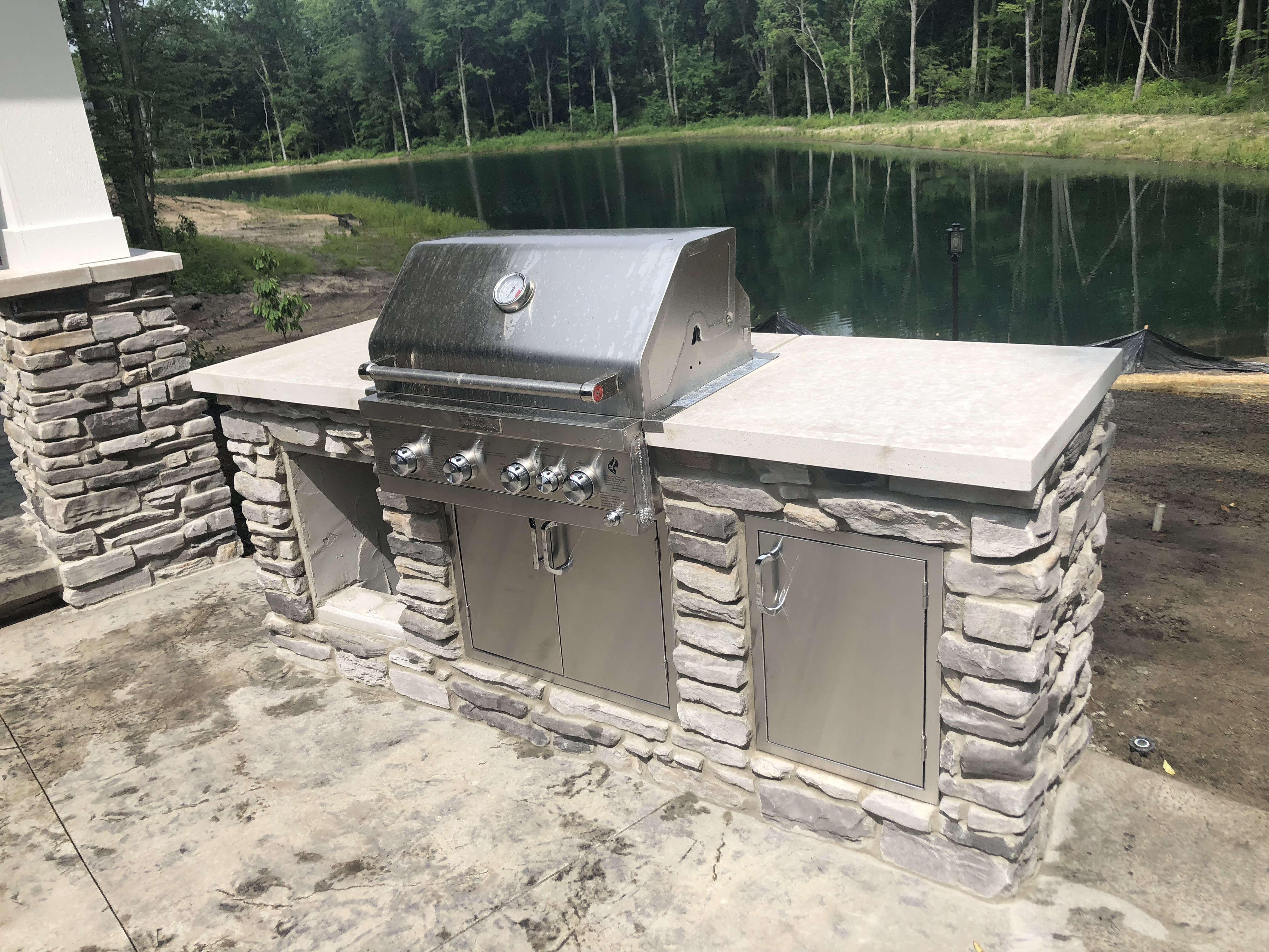 Outdoor living masonry project 8