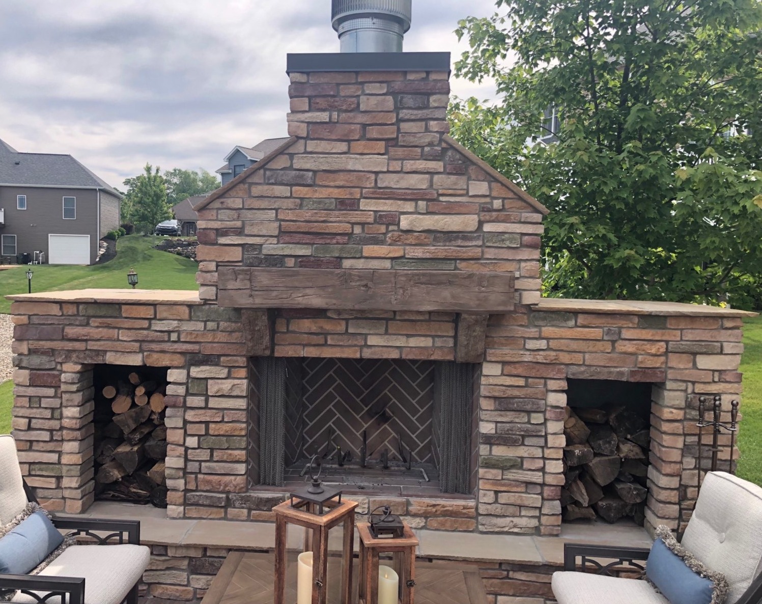 Outdoor living masonry project 9