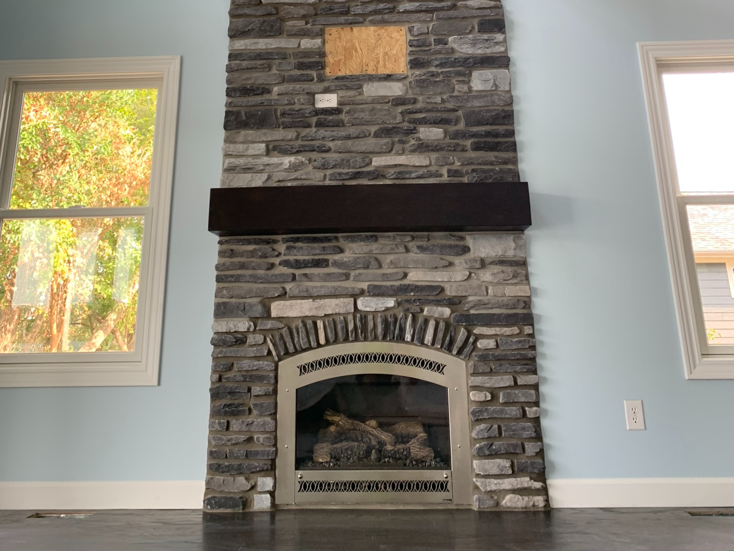 Fireplace masonry project 9