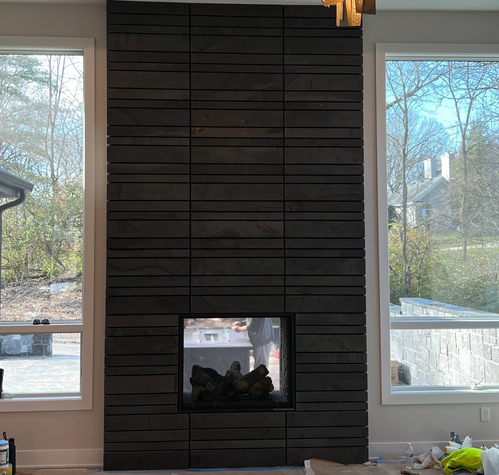Fireplace masonry project 18