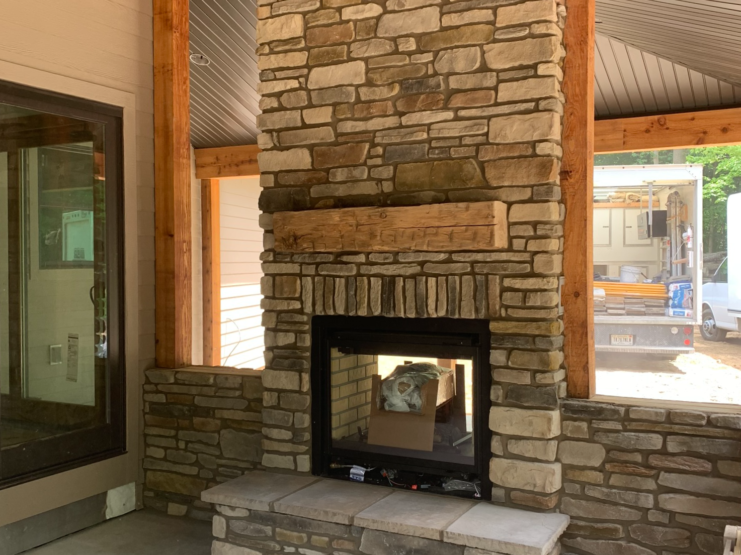 Fireplace masonry project 20
