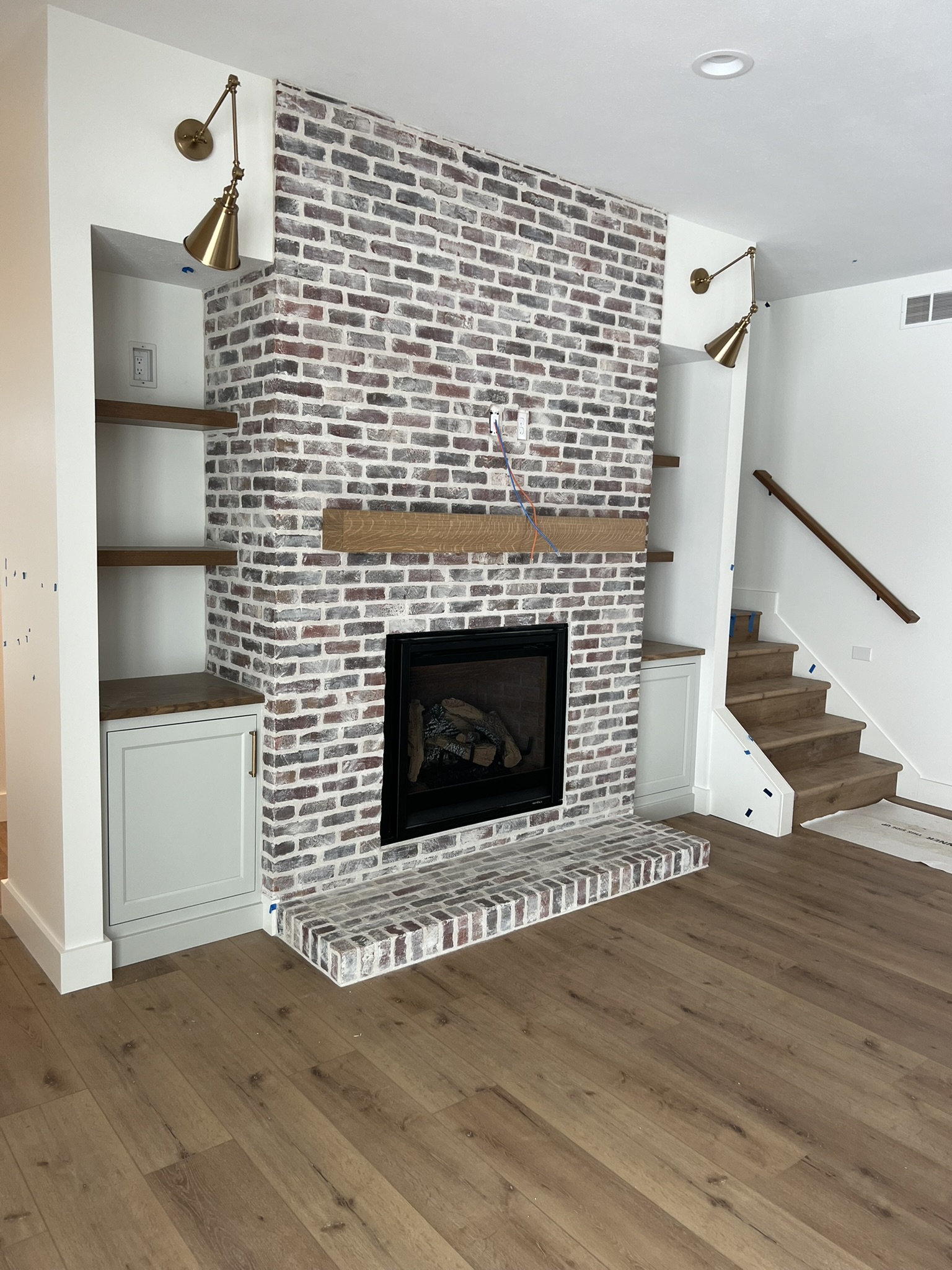 Fireplace masonry project 12
