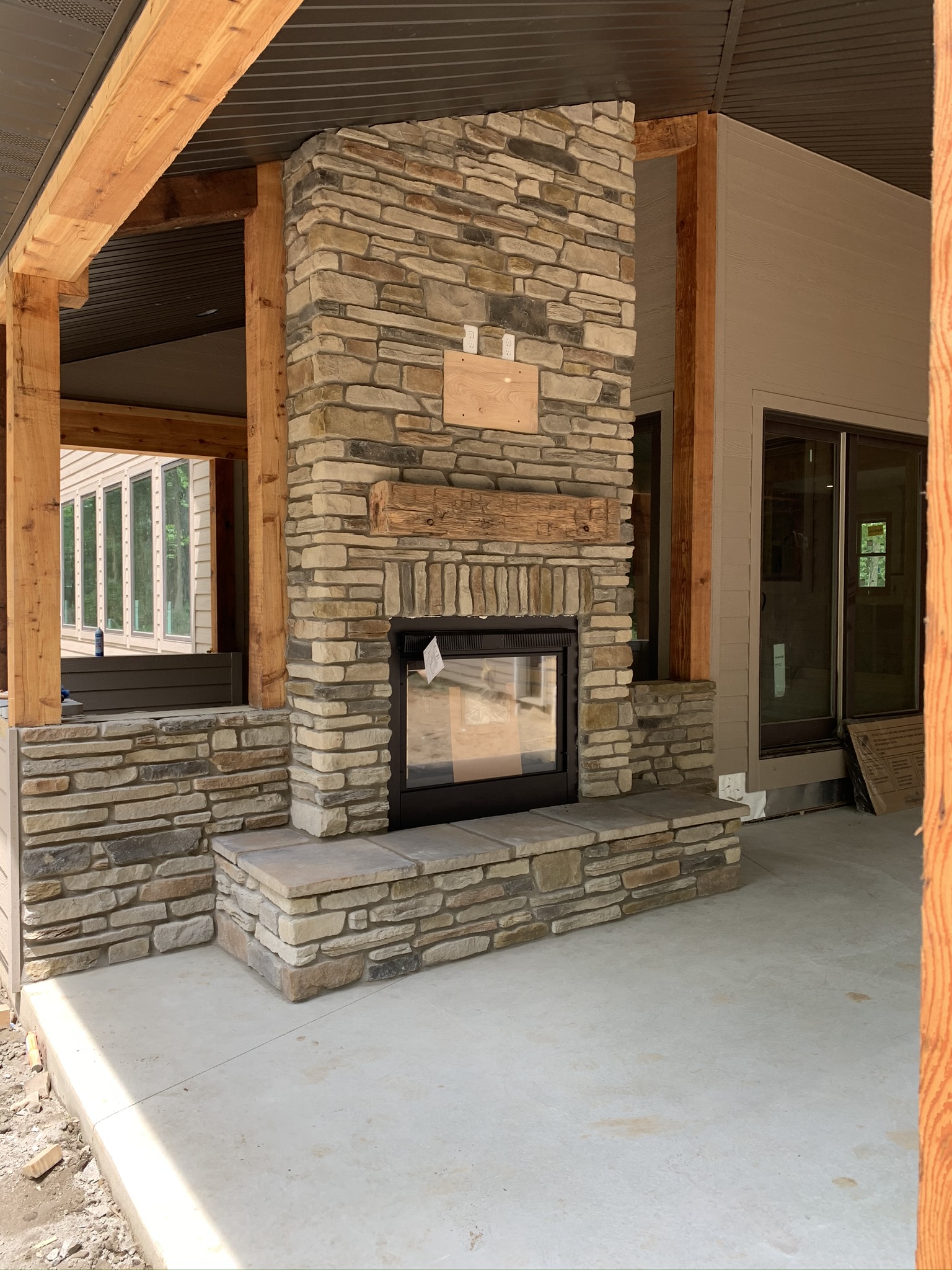 Fireplace masonry project 19
