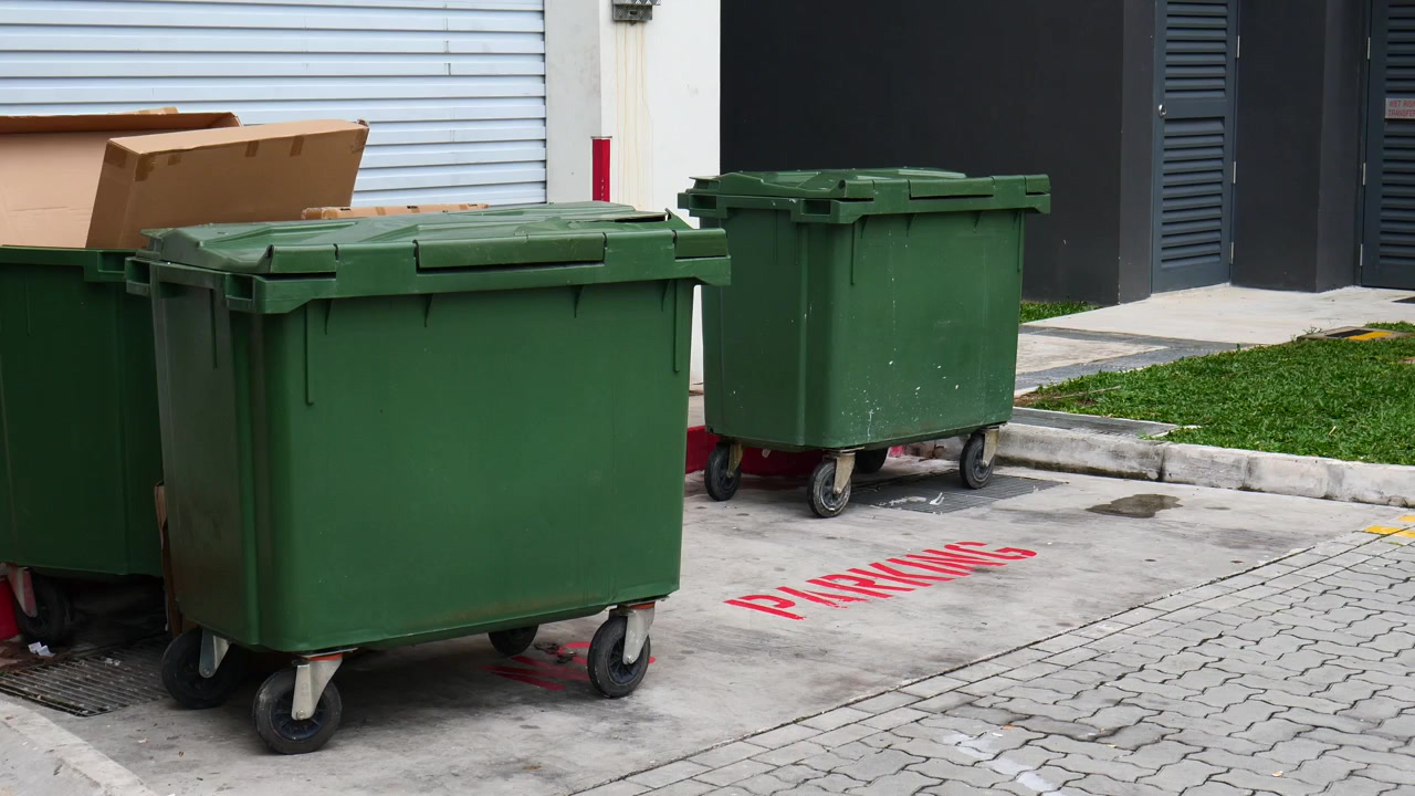 Kidders Trash Truck on the job