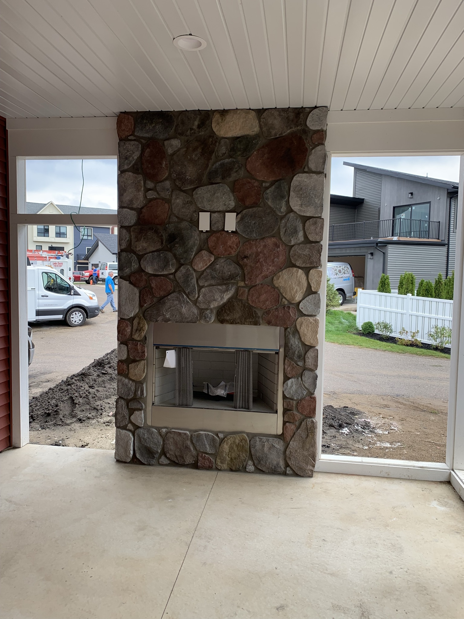 Fireplace masonry project 22