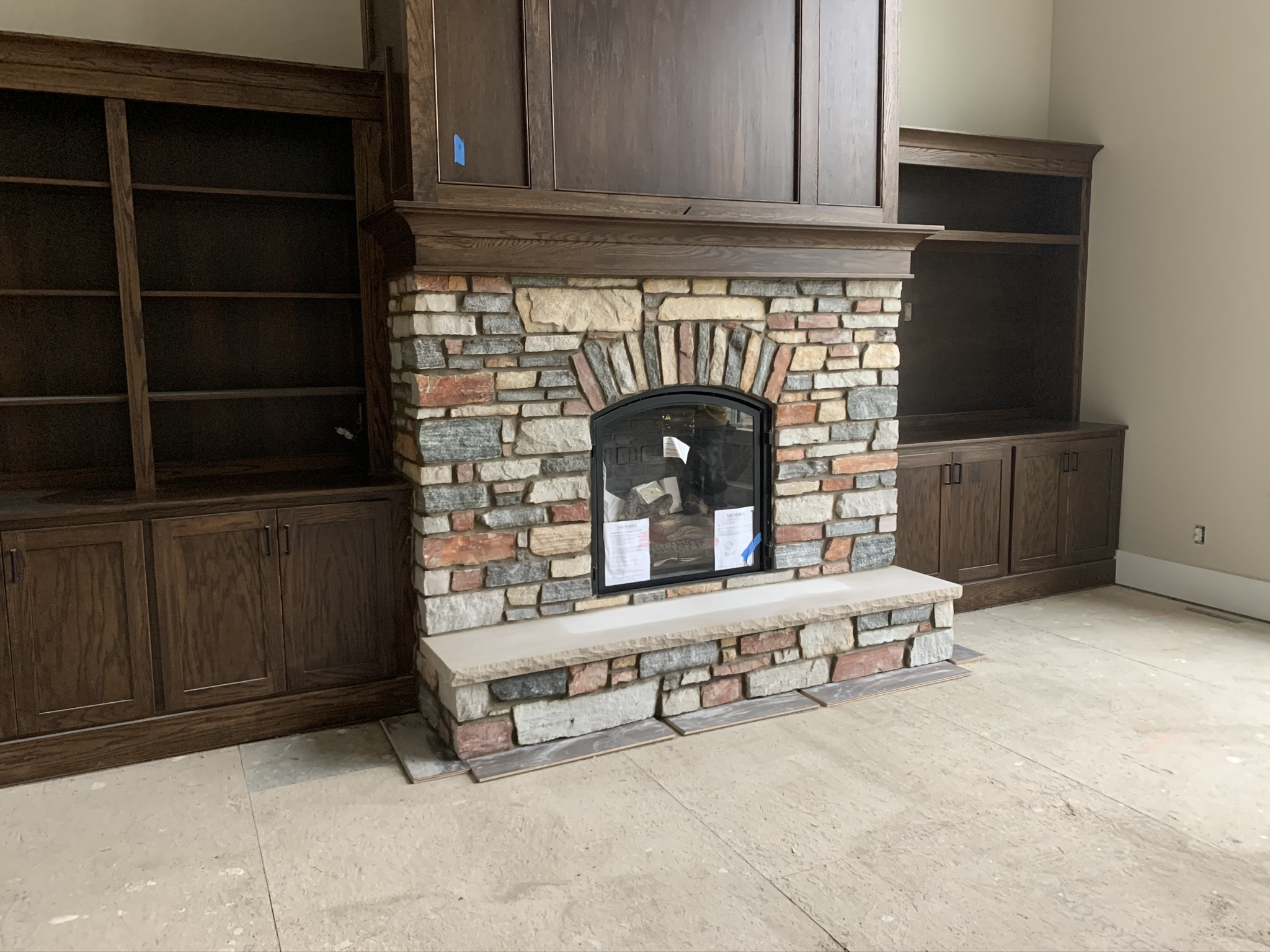 Fireplace masonry project 21