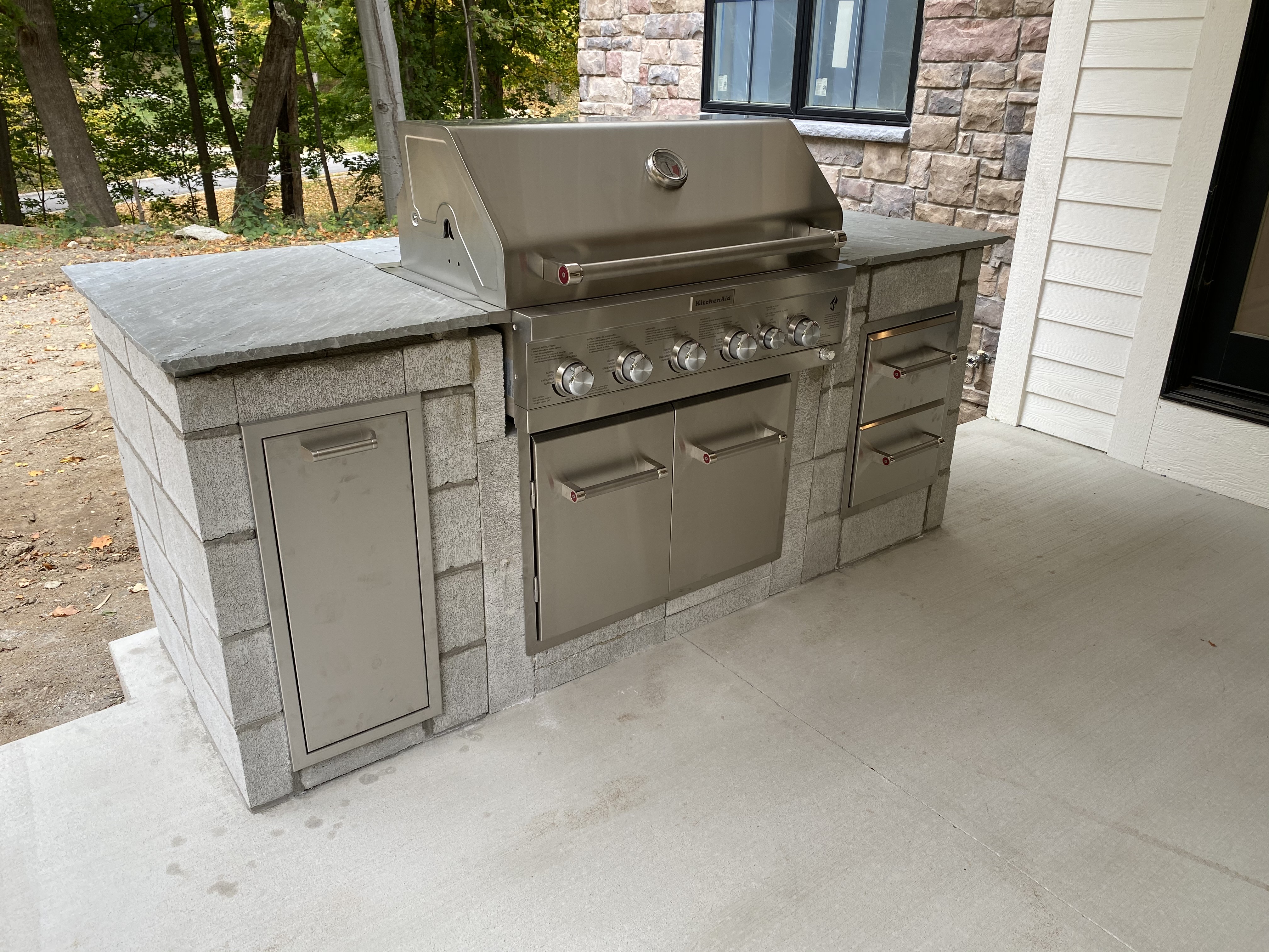 Outdoor living masonry project 12