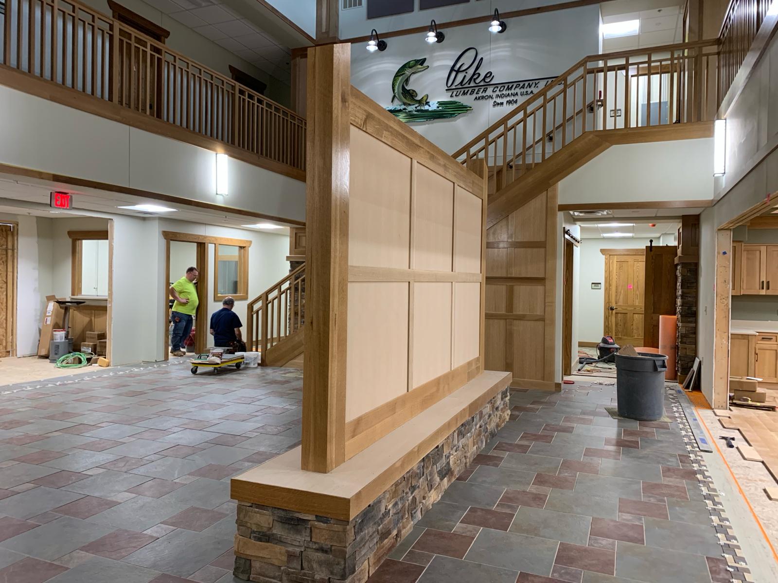 Entryways and mailboxes masonry project 13