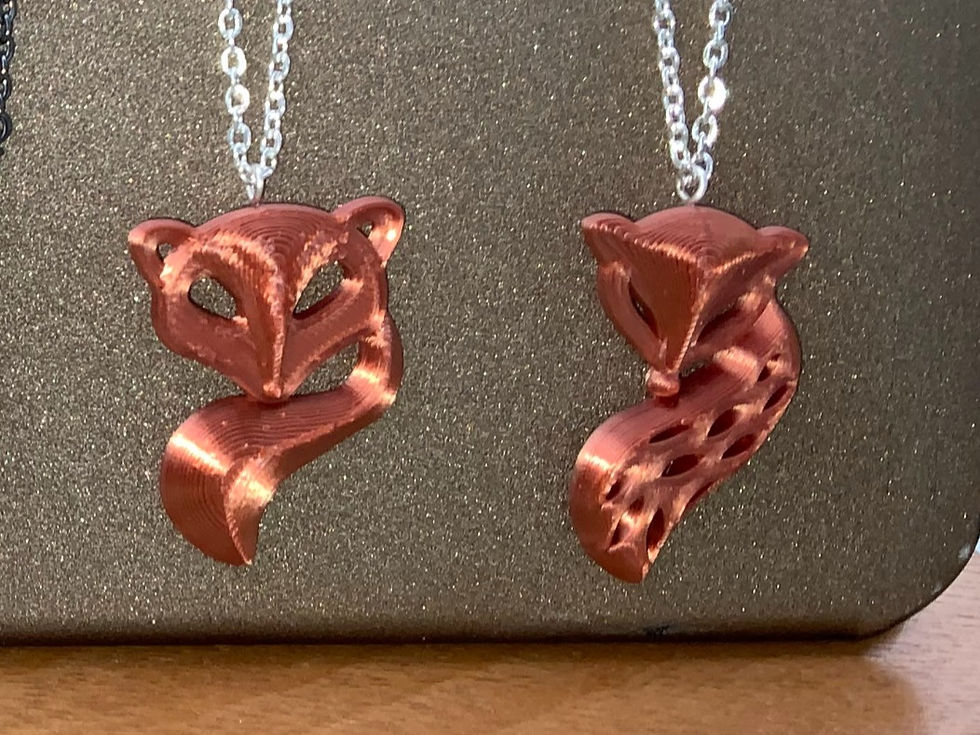 Thumbnail: 3D Printed Fox Necklace