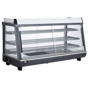 Marchia MHCC186 48" Heated Countertop Display, Front, Rear Doors