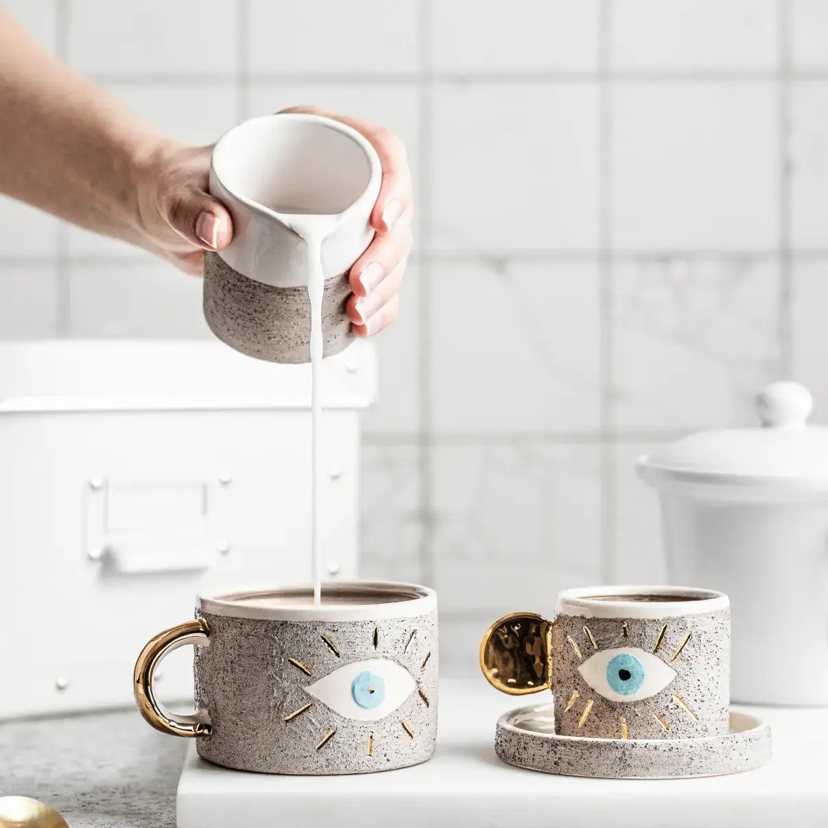 Evil Eye Coffee Cup