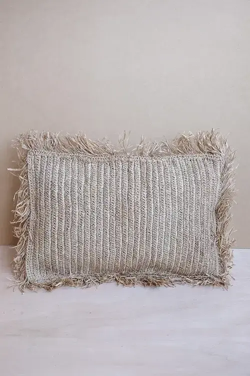 Thumbnail: Raffia Lumbar Pillow