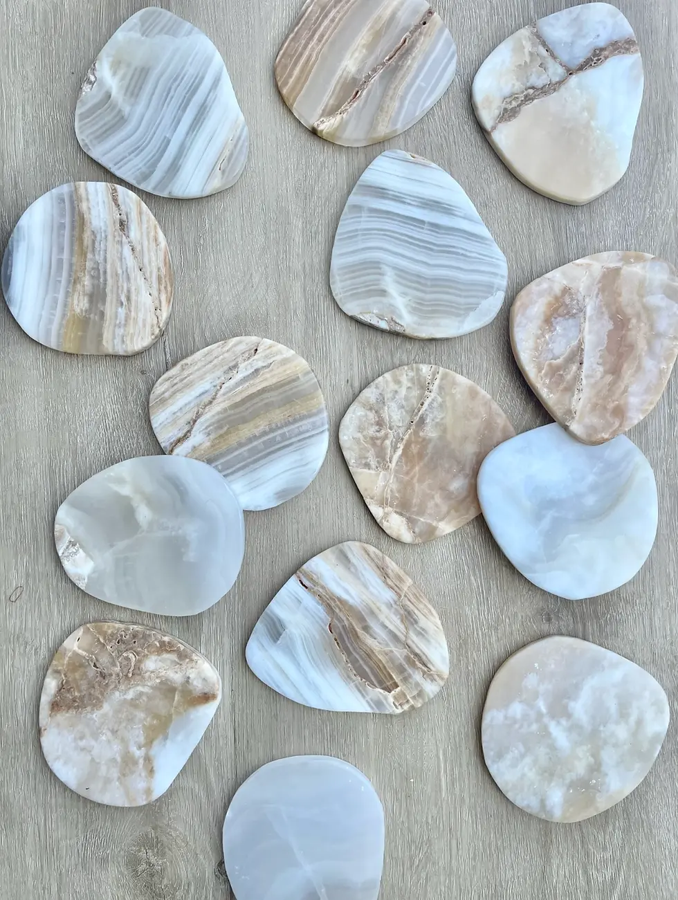Thumbnail: Organic Shaped Alabaster Coaster | Set of 4