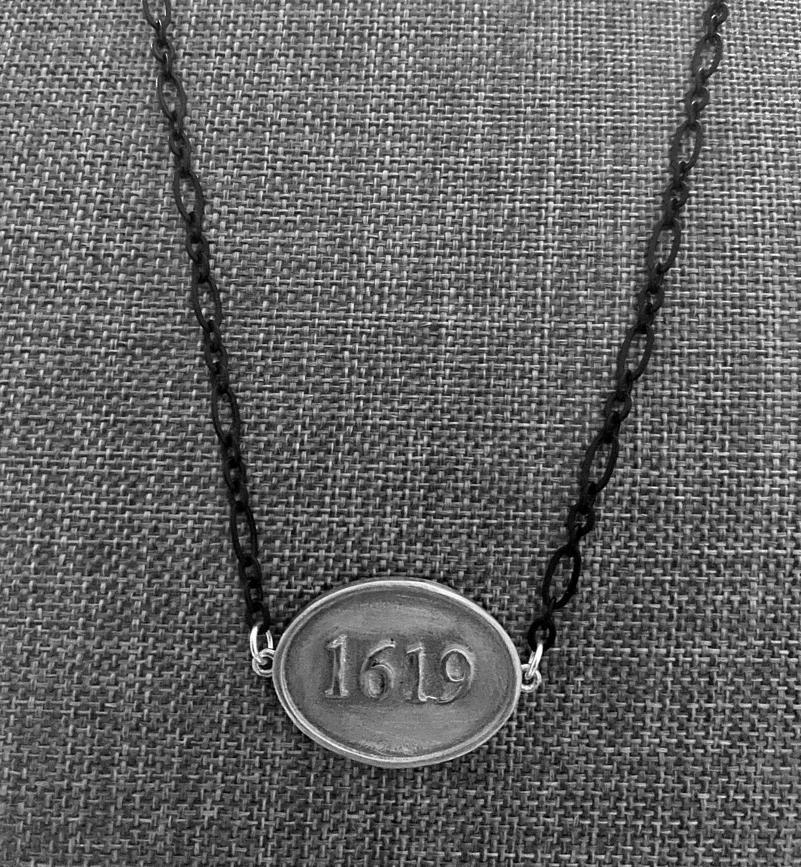 1619 Sterling Silver Oxidized Necklace
