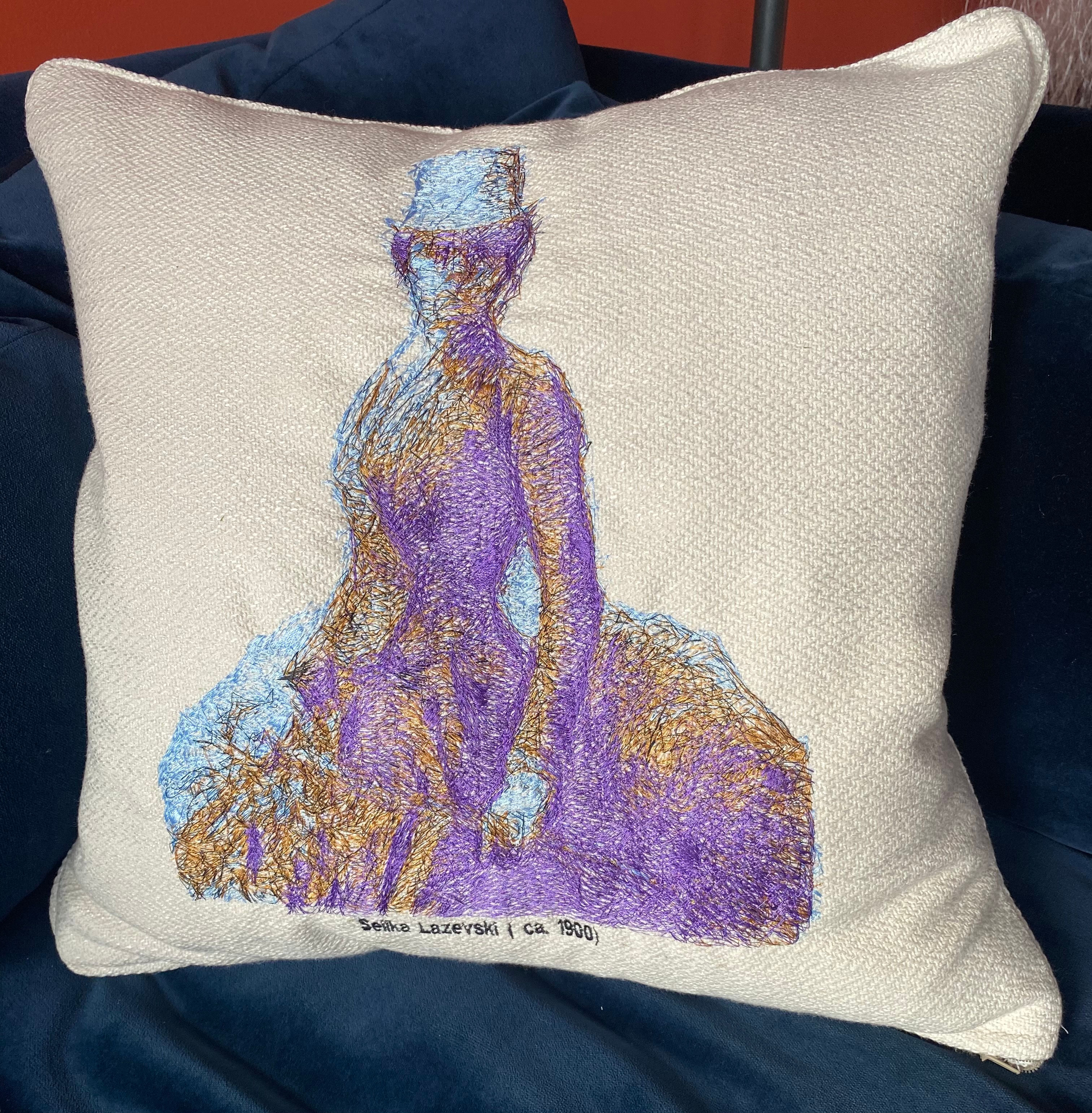 Selika Lazevski Embroidered Pillow