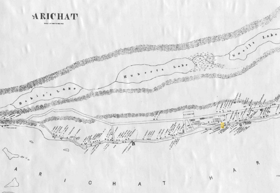 A.F. Church's map of Arichat locates M. Forest's wharf