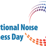 Multi-colored International Noise Awareness Day logo