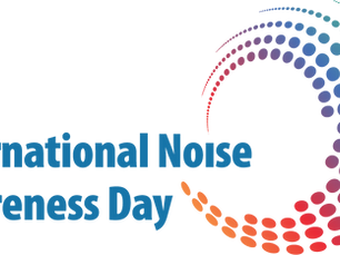 Multi-colored International Noise Awareness Day logo