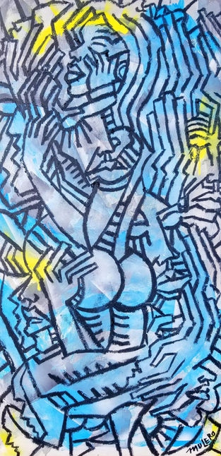 itle: My Love

Medium: Mixed Media on Wood, 2018
