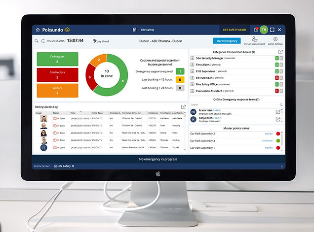 Life Safety Dashboard during normal operation