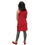 Thumbnail: Summer tunic tie top, light red,  in a nettle/cotton