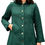 Thumbnail: Long coat, lined, teal, in nettle