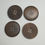 Thumbnail: Wooden button, circular rings, 30mm