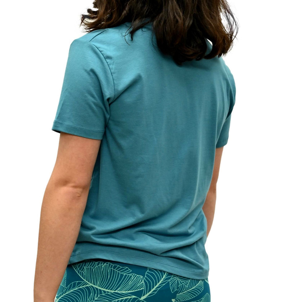 Thumbnail: T-shirt, unisex, petrol blue, Bamboo