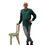 Thumbnail: Stand up collar shirt, teal, in nettle
