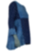 Indigo tunic, hand made