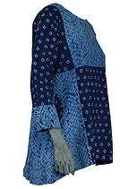 Indigo tunic, hand made