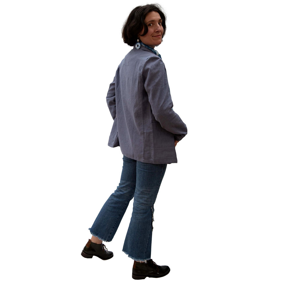 Thumbnail: Uni jacket, unisex, Midnight blue,  in nettle