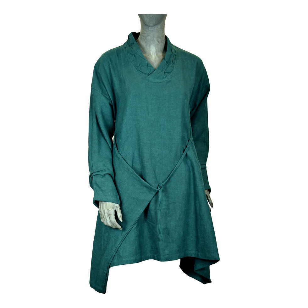 Thumbnail: Four way dress/tunic in nettle, teal