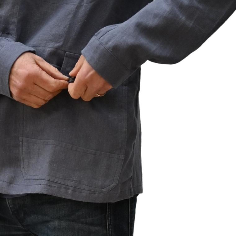 Thumbnail: Uni jacket, unisex, Midnight blue,  in nettle