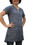 Thumbnail: Checkered short sleeve tunic, Midnight blue, in nettle