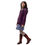 Thumbnail: Hooded jacket, aubergine, in nettle with cotton lining