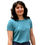 Thumbnail: Fitted short sleeve T-shirt, petrol,  bamboo and organic cotton
