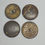 Thumbnail: Coconut wood button, mandala pattern, 28mm