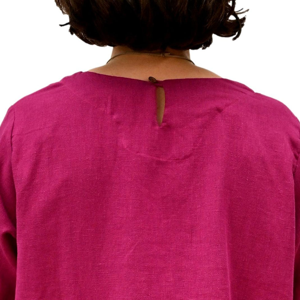 Thumbnail: Anju tunic, magenta, in nettle