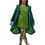 Thumbnail: Long coat, lined, teal, in nettle