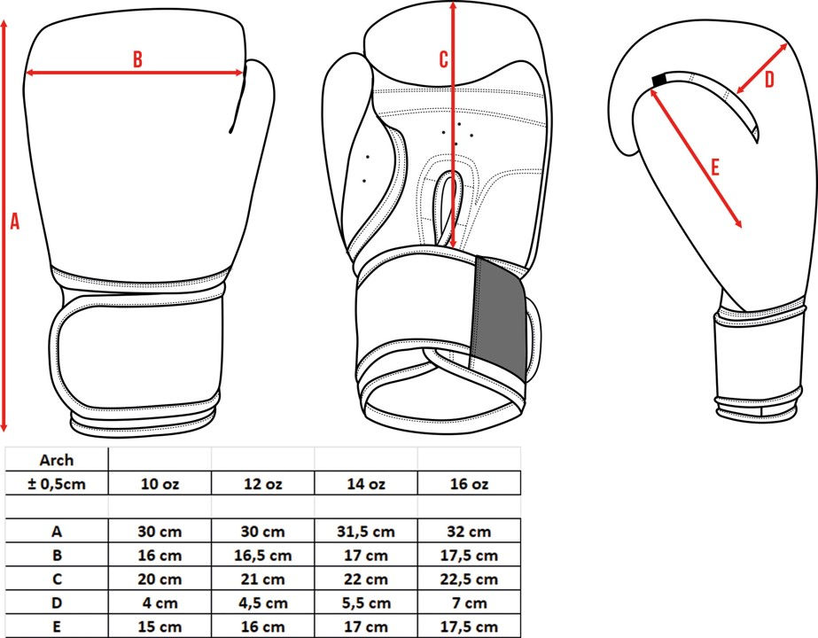 Μικρογραφία: TOP TEN Boxing gloves “Power Ink Golden Star” Code 22662