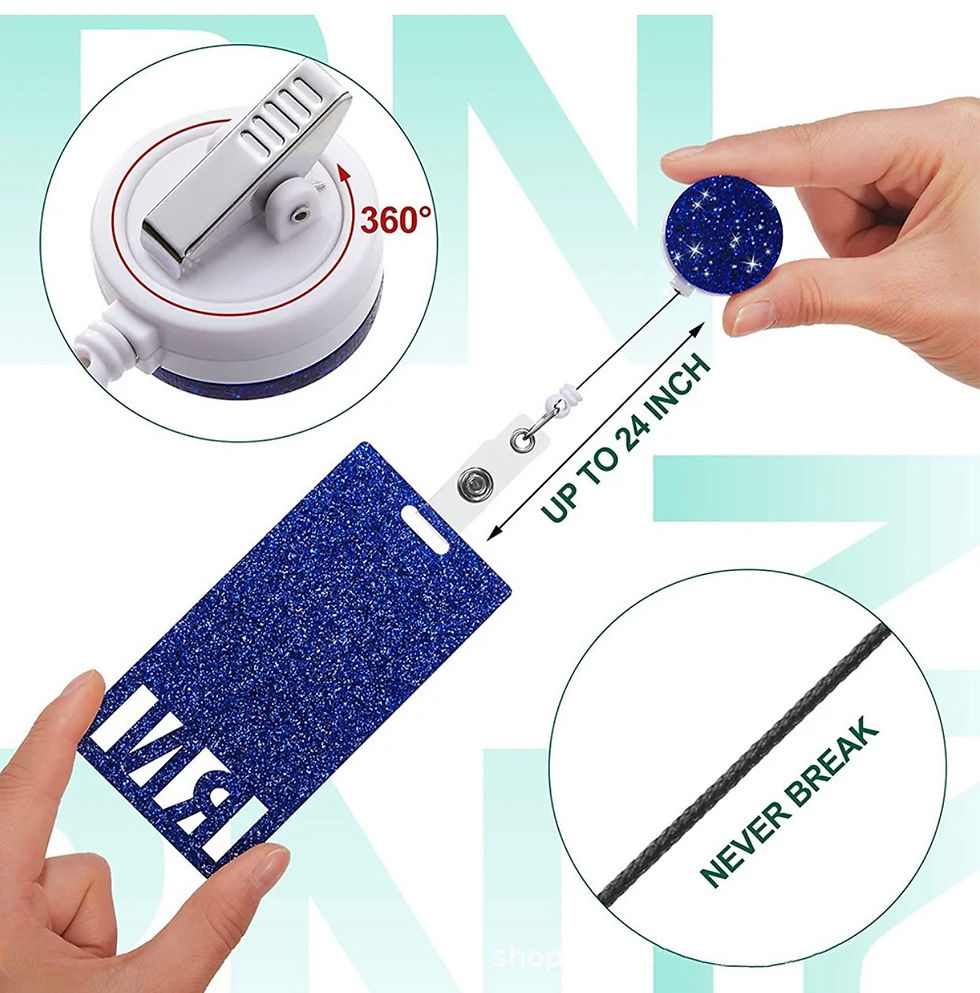 Thumbnail: Glitter RN Badge Reel
