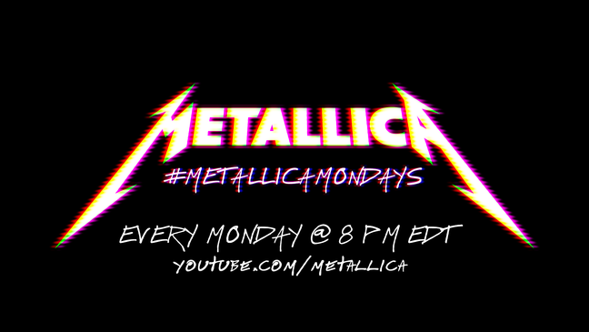 Metallica hosting free weekly concert streaming series
