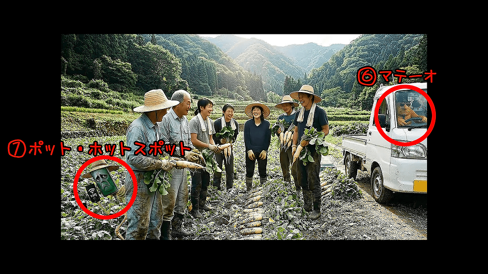 4番目「農業」の答え6と7