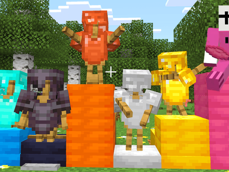 マインクラフトのクッションで作った笑点風のザブトン