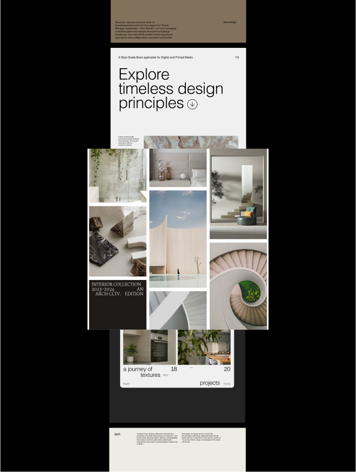The Atelier Pack Instagram feed template pack — 40 elegant minimal post templates for architecture firms, interior design stu